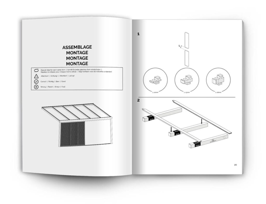 El manual de instrucciones de instalación Gumax® Shading Panel